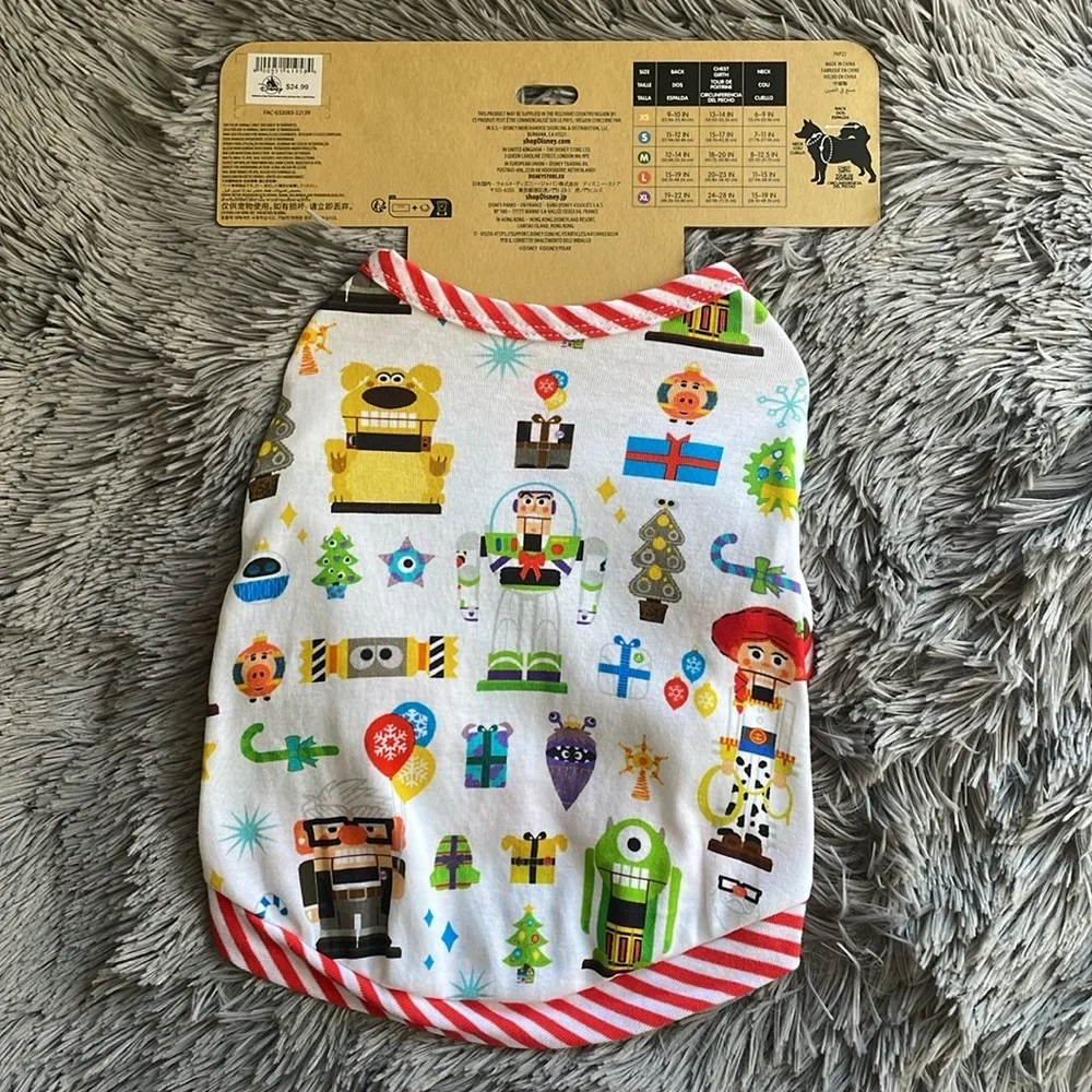 DisneyTails Pixar Holiday Themed Doggie Shirt